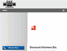 Tablet Screenshot of discountkitchensetc.com